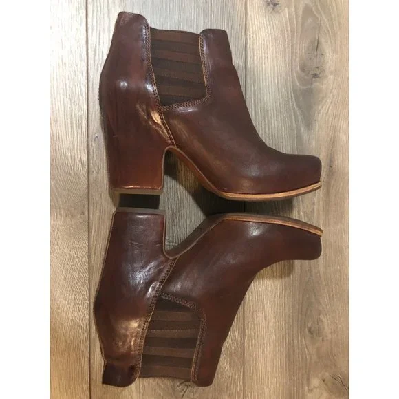 Kork-Ease Brown Ankle Boots - Picture 6 of 11